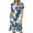 Light Blue womens dresses, variant on Usmixi Womens Dresses Fashion Tie Waist Pocket Slit Hem Knee-Length Dresses Casual Tie-Dye Print Crewneck Short Sleeve Midi Summer Dress Blue l Under $5