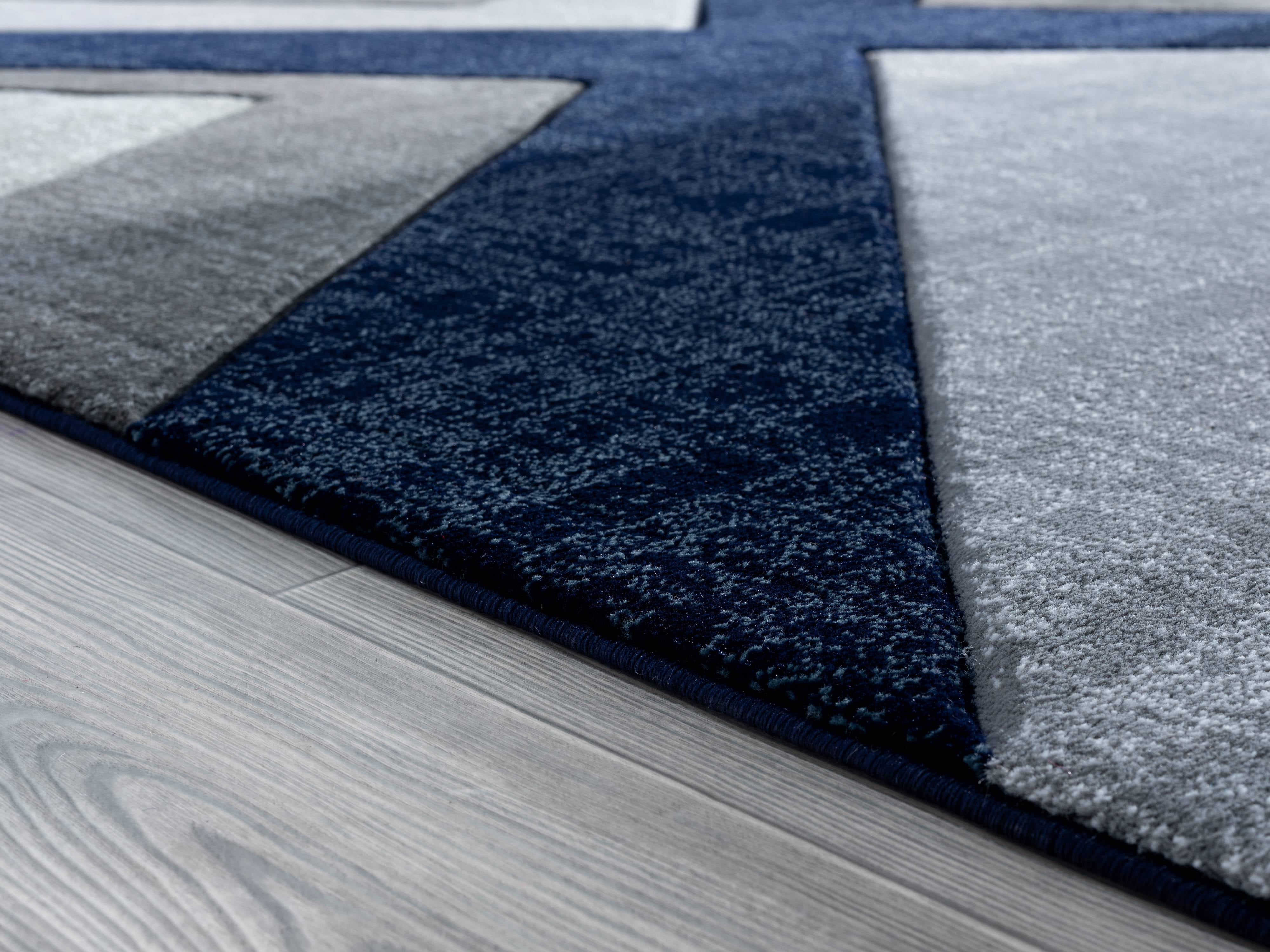 United Weavers Drachma Rimini Modern Abstract Accent Rug, Navy, 2'7" x 4'2"