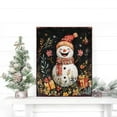 thumbnail image 5 of 15in Christmas Table Decor |  Wooden Indoor Party Decor | Vintage Snowman Tabletop Decoration |15x12in, 5 of 6
