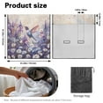 thumbnail image 7 of Xoenoiee Hummingbird Daisy Lavender Print Back Seat Cover for Car Trucks Van SUV, Waterproof Rear Bench Towel Seat Covers for Dogs Kids, Non-Slip Auto Backseat Protector, Machine Washable, 7 of 7