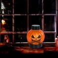 thumbnail image 5 of 6-Pack Halloween Pumpkin LED Lantern Lights – Mini Jack O’ Lantern Decor with Flickering Yellow Light, Battery-Operated for Indoor & Outdoor Halloween Party, Home, Yard, and Fall Decor, 5 of 6