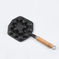 thumbnail image 4 of 14-Hole Cast Iron Non-Stick Cooking Mold for Home Use - Versatile for Octopus Balls, Quail Eggs, Shrimp Balls & More - Durable, Easy to Clean, Compact Design with Precision Cast Construction, 4 of 5