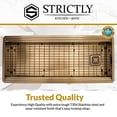 thumbnail image 5 of Strictly Sinks 45” Black Workstation Sink 16ga Stainless Steel Sink 2-Tier Undermount Kitchen Sink, 5 of 8