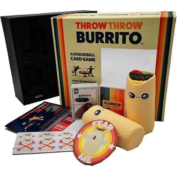 Throw Burrito Super Funny and Interactive Card Game Suitable for 2-6 People Ethn