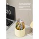 thumbnail image 4 of 360 Rotating Makeup Brush Holder 7 Slots Make Up Brush Organizer Removable Spinning Cosmetic Brushes Storage Pen Holder for Vanity, Dresser, Desk（only the box）, 4 of 5