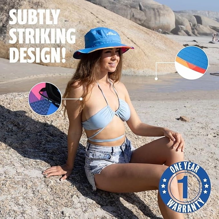 UPF 50 Cooling Sun Hat, Wide Brim Hiking Fishing Beach Amazon.com: Cooling Sun Defender Sun Hat, UPF 50 UV  main image 3