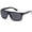 Black, variant on BLACK LOGO Black Frame Dark lens Locs New Sunglasses