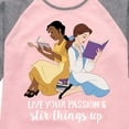 thumbnail image 3 of Disney Princess - Live Your Passion - Toddler And Youth Girls Raglan Graphic T-Shirt, 3 of 4