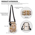 thumbnail image 6 of HELLHERO Crossbody Sling Bags Colourful Daisies Vintage Polyester Adjustable Shoulder Strap Unisex 4.33"x1.97"x7.09" Casual Use, 6 of 7