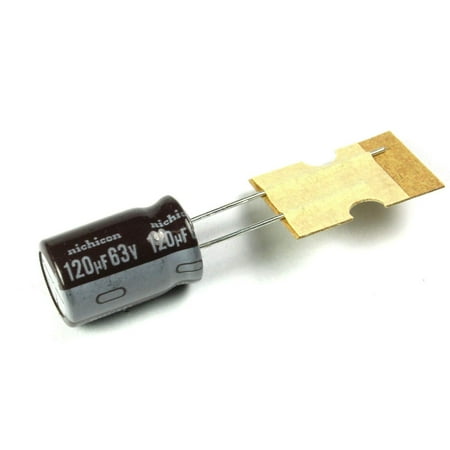 

#314) 12Pcs Nichicon PW 120Uf 63V 105C Radial Electrolytic Capacitor Low Impedance
