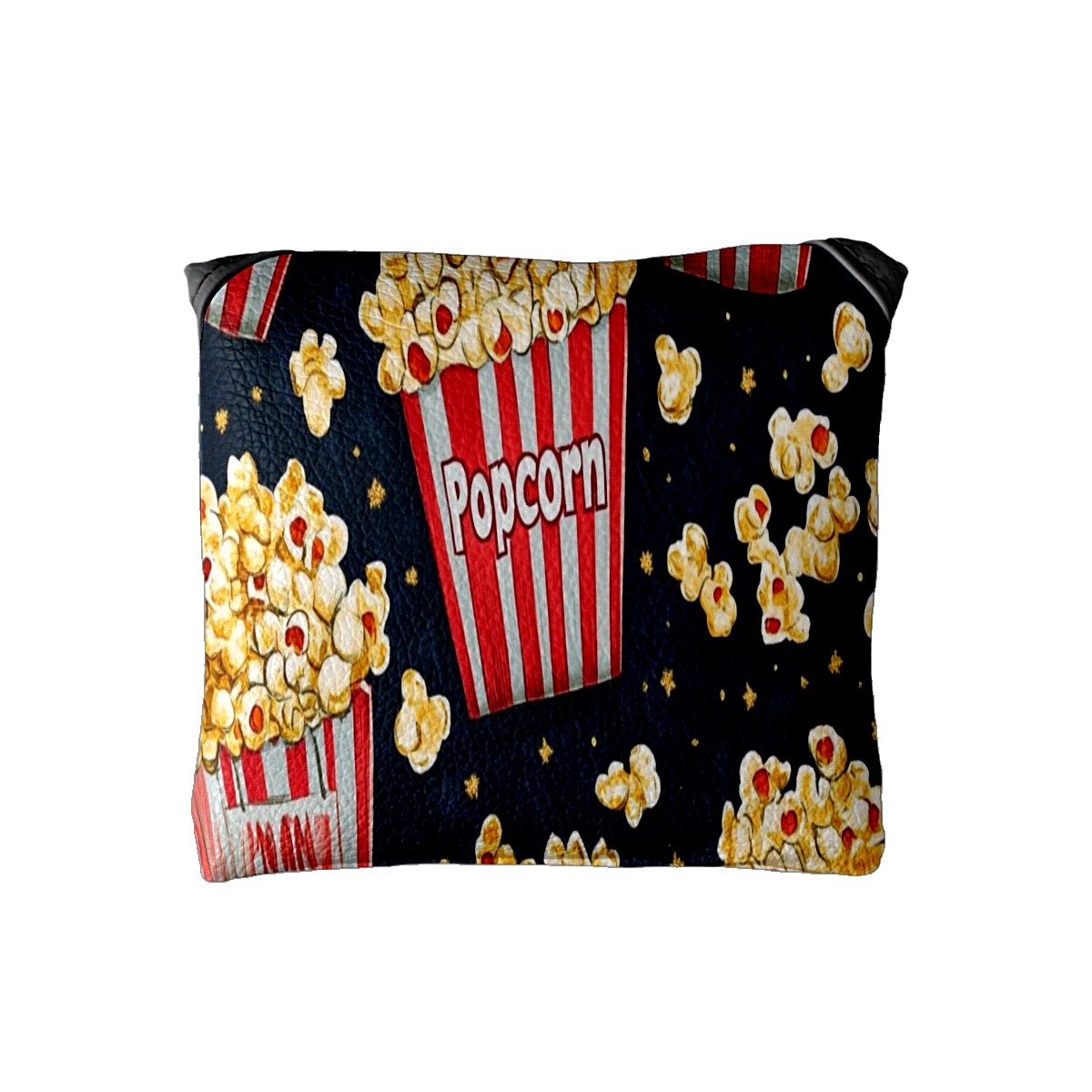 Golf Mallet Putter Cover Premium Leather Golf Putter Head Cover with Magnetic Closure, Golf Cover for Men and Women Popcorn Pattern