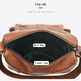 thumbnail image 6 of Purses for Women Soft PU Leather Retro Shoulder Bag Ladies Multi Pocket Crossbody Handbags Pocketbook, 6 of 8