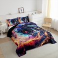 thumbnail image 3 of Manfei Natural Landscape Bedding Comforter Set,Colorful Universe Twin Comforter Sets,Galaxy Starry Night Bedding Set For Kids,Super Cozy Room Decor Reversible,2-Piece, 3 of 8