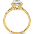 thumbnail image 2 of 14K Yellow Gold Lab Grown Diamond Si1/Si2, G H I, Oval Semi-Mount Eng. Ring (Size 7) Made In India rm7990e-100-ylg, 2 of 5
