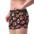 thumbnail image 2 of Disketp Red Rose Flower Men's Boxer Briefs,Soft and Breathable Cotton Underwear with ComfortFlex Waistband, 2 of 7