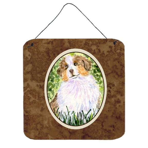 Carolines Treasures SS8844DS66 Australian Shepherd Aluminum Metal Wall or Door Hanging Prints, 6 x 6", Multicolor