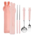 thumbnail image 1 of SHISUYAN 1 Set Cartoon Design Portable Cutlery for Students and Office Workers, 1 of 8