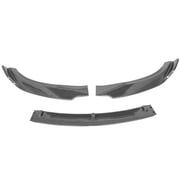 Ikon Motorsports Front Bumper Lip Compatible With 2017-2023 Tesla Model 3 Sedan 4-Door, IKON Style Carbon Fiber Print PP Front Lip Spoiler Wing