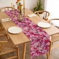 thumbnail image 3 of Table Runner 36 Inches Long for Kitchen Dining, Cherry Blossom Dresser Scarf Farmhouse, Dining Table Decorations for Wedding/Parties, Spring Watercolor Flowers Modern Abstract Art 13 x 36 In, 3 of 8