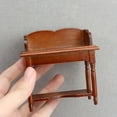 thumbnail image 4 of 1/12 Scale Wooden Dollhouses Writing Desk Miniature Study Furniture Living Room, 4 of 9