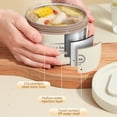 thumbnail image 4 of Boîte à Lunch Bento en Acier Inoxydable 420 ml et 620 ml Ronde à Double Couche Isolée Compatible Micro-Ondes avec Couvercle Scellé, 4 of 7