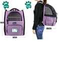 thumbnail image 2 of PetAmi Deluxe Pet Carrier Backpack, Heather Purple, 2 of 7