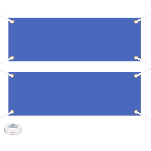 Pancartas en Blanco de Vinilo Uxcell para Decorar 2'x6' Pancarta Azul de Sublimación, 2 Pcs