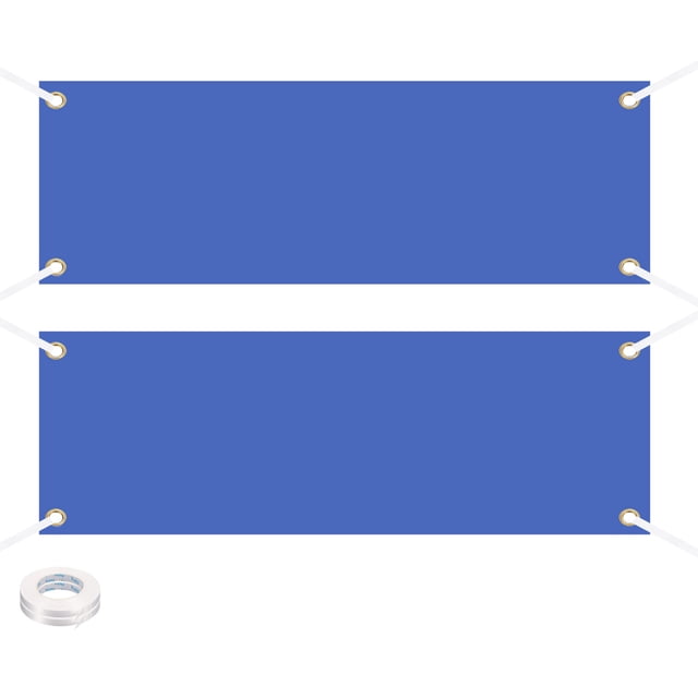 Pancartas en Blanco de Vinilo Uxcell para Decorar 2'x6' Pancarta Azul de Sublimación, 2 Pcs