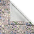 thumbnail image 3 of Ambesonne Spring Kitchen Curtains, Farm Flower Lilacs Bloom, 55"x39", Lilac Blue and White, 3 of 3