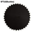 thumbnail image 4 of MYG for Replacement Mat High Elastic Round Jumping Mat for 6ft Frame 36 Triangle Buckles PP Mesh Heavy Duty Water Resistant Fade Resistant Black, 4 of 9