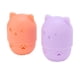thumbnail image 2 of Soporte para esponja de maquillaje, bonita forma de gato, lavable, reutilizable, transpirable, diseño hueco, estuche de viaje para esponja de maquillaje, naranja claro, morado, 2 of 5