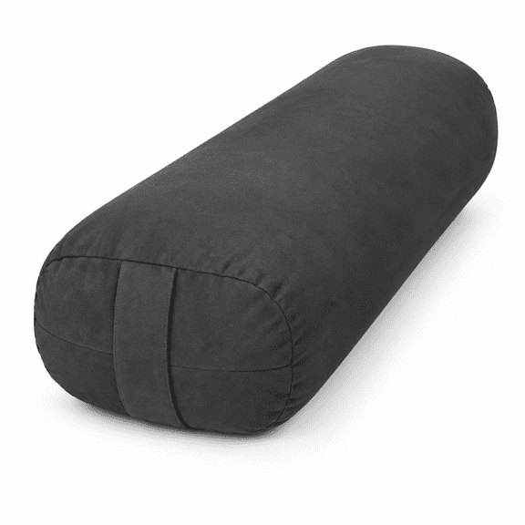 Yoga Bolster for Restorative & Yin Meditation Cushion, Black, 27IN /68CM