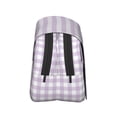 thumbnail image 3 of Disketp Purple Checkboard Estuche de Lápices de Doble Capa con Tapa Abatible y Cremallera, Organizador Escolar para Adolescentes y Adultos, 3 of 7