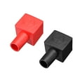 thumbnail image 1 of Cubierta protectora de goma aislante para terminal de batería cuadrada para cable de 7mm y terminal de 14mm rojo negro 1 par, 1 of 3