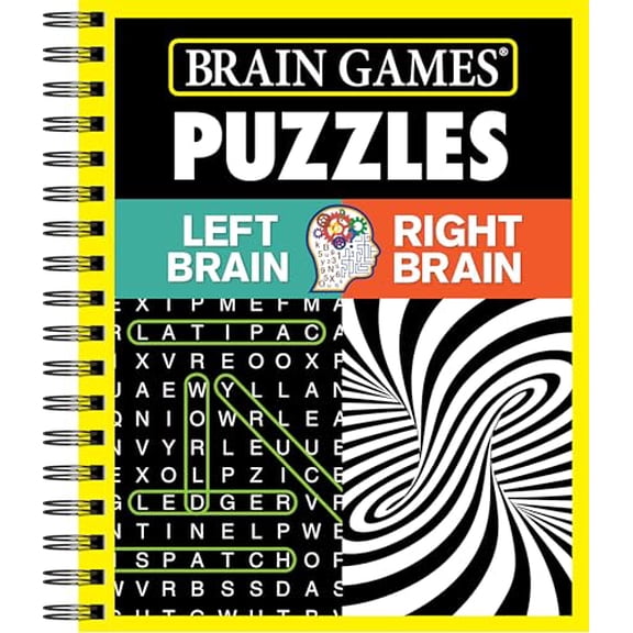 Pre-Owned Brain Games - Puzzles: Left Brain Right Brain, 9781680222920, 1680222929, Paperback,