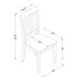 thumbnail image 2 of Sillas de comedor East West Furniture ANC-OAK-W, juego de 2, 2 of 4