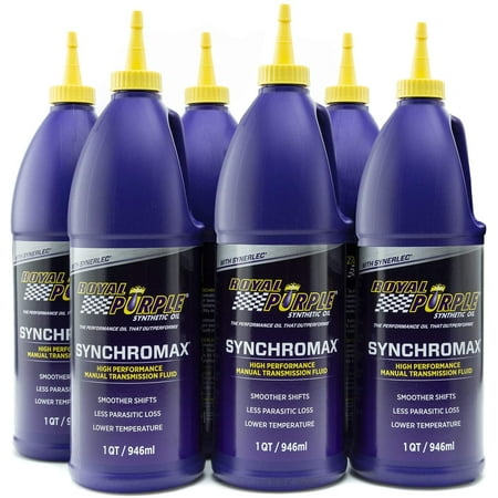 Royal Purple 01512 Synchromax Manual Transmission Fluid Pack of 6 Quarts