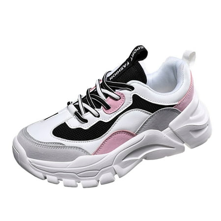 

GHSOHS Womens Sneakers Large Size Sports Shoes for Women Dress Shoes Slip On Sneakers Leisure Leisure Sport Shoes Running Shoes Breathable Fashion for Student and Teenagers Casual Shoes Size 39