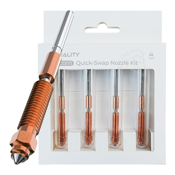 Kit de boquillas para impresora 3D Creality K1C Unicorn Quick-Swap 0.4/0.6/0.8 mm