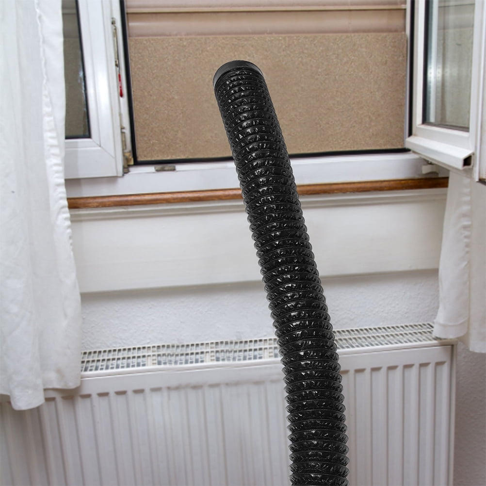 FOMIYES Heavy Duty Flexible Aluminum Dryer Vent Hose, Thickened Design, Black, Easy to Install and