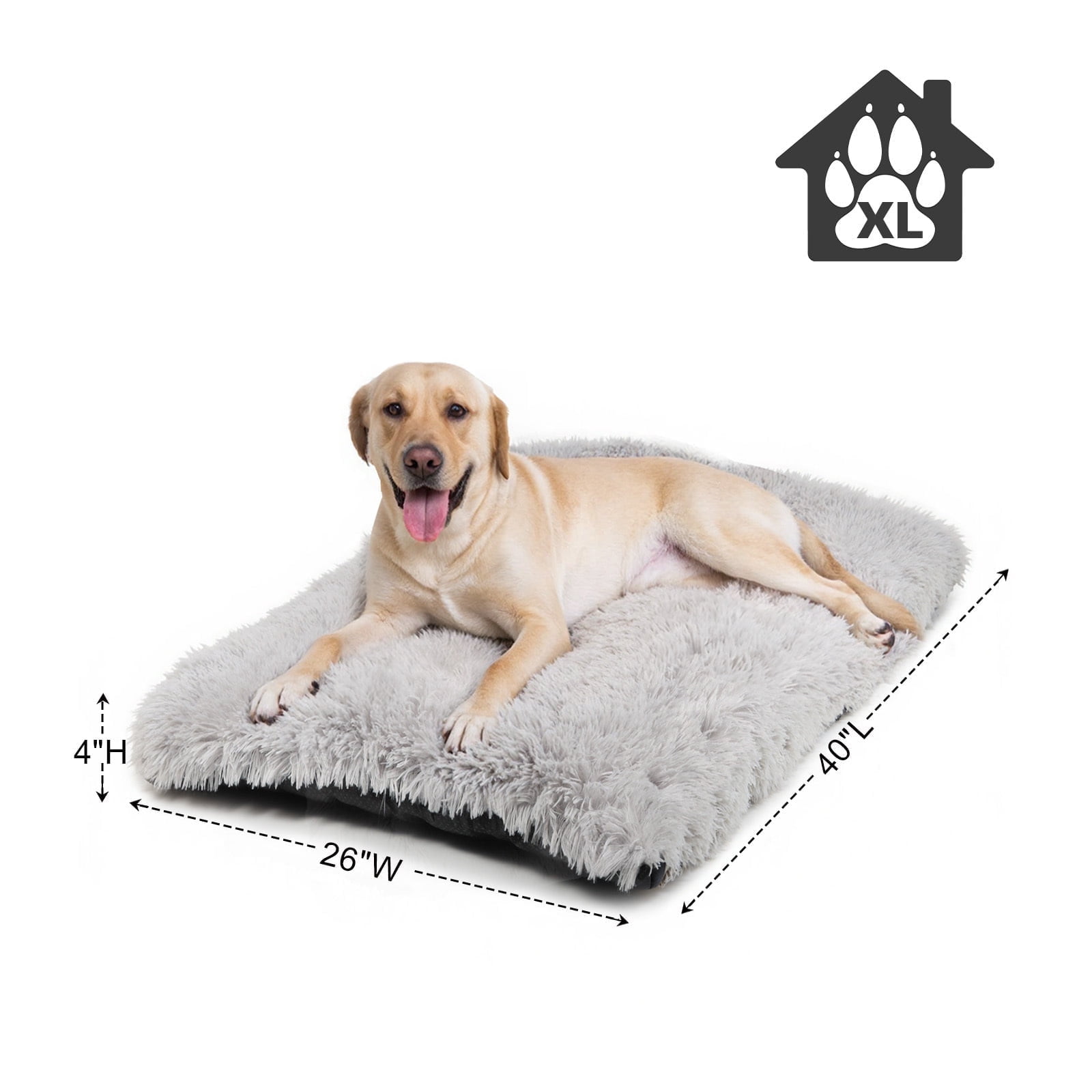 Katieovy Plush Large Dog Bed, 40 x 26 Inch