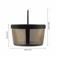 thumbnail image 2 of Filtro de Café Reutilizable GoldTone de Acero Inoxidable 4 Tazas, 2 of 2