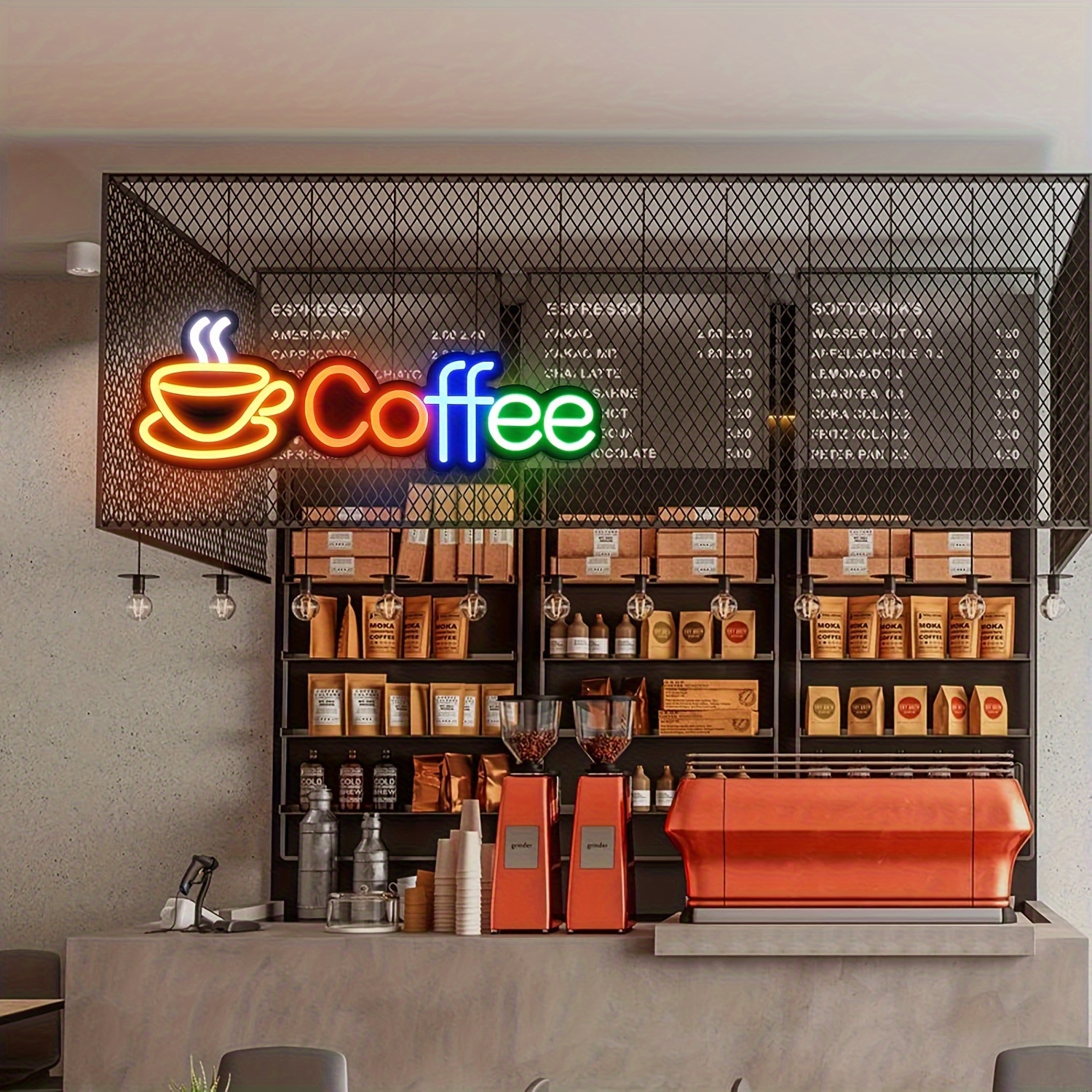 SDOTXA 1pc Coffee Neon Sign  5V Bright Coffee Led Neon Sign For Wall Decoration 18.11* 7.91in  Neon Light Decoration Cafe Open Sign Restaurant  Store Wall Light Sign  Coffee Neon Light Sh