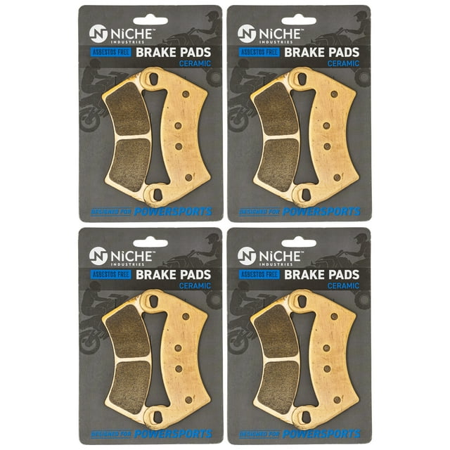 Niche Ensemble de Plaquettes de Frein pour Polaris RZR 900 Ceramic UTV 4 Pack 519-KPA2328D