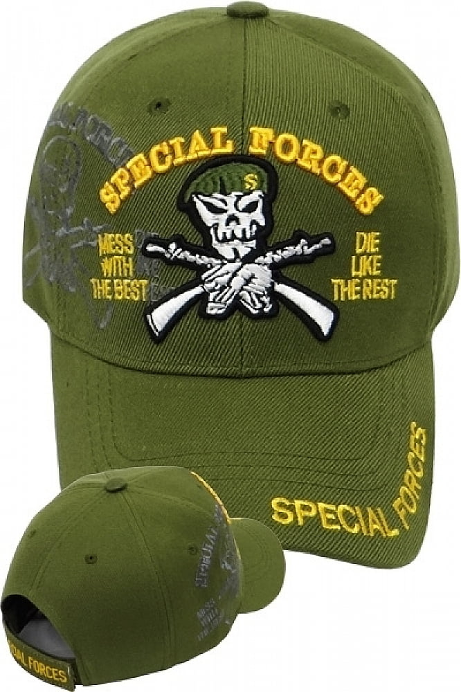 Cultural Exchange Special Forces Green Berets Skull Shadow Mens Cap
