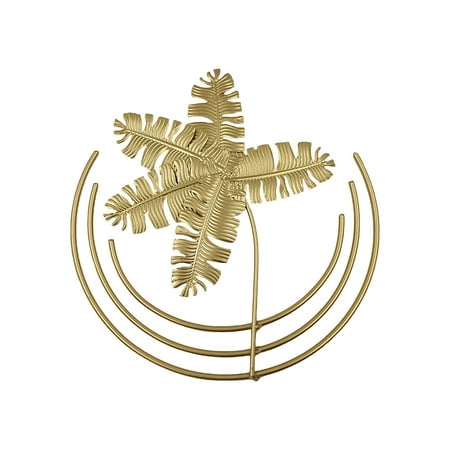

Wrought Iron Golden Leaf Living Room Sofa Background Wall Decoration Pendant