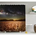 thumbnail image 1 of Ambesonne Space Shower Curtain, Star Clusters in Twilight, 69"Wx75"L, Tan Grey, 1 of 2
