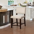 thumbnail image 2 of Linon Clayton Washed Velvet Counter Stool, 24 inch Seat Height, Multiple Colors, 2 of 3