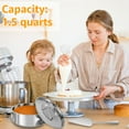 thumbnail image 2 of Ghojet 7.5inch Flan Pan Mold Stainless Steel Flan Pan Mold with Lid Handle 1.5QT Capacity Flan Baking Pan Portable Round Cake Baking Flan Maker for Cake Pudding Cheesecake Crepe, 2 of 10