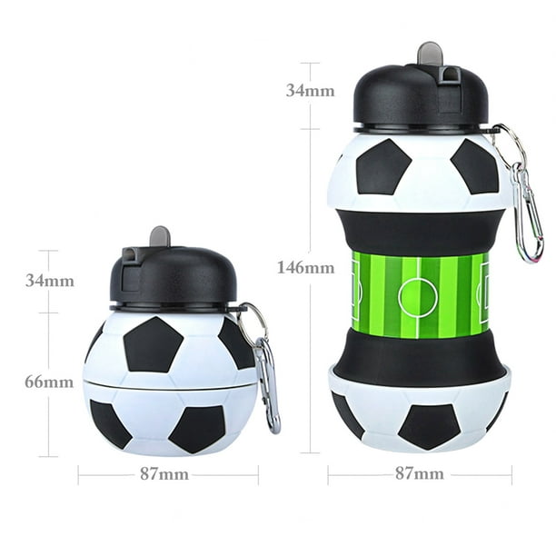 Bangcool Bouteille d'eau pliable de sport de football de bouteille d'eau  potable pour les enfants 